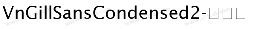 VnGillSansCondensed2字体转换