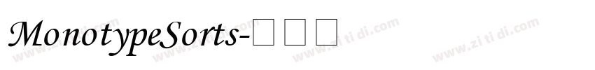 MonotypeSorts字体转换