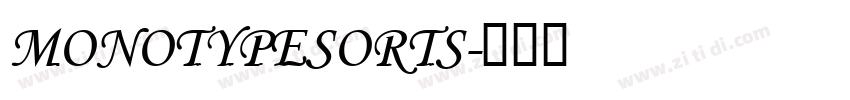 MonotypeSorts字体转换