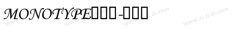 Monotype字体库字体转换