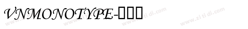 VnMonotype字体转换 VnMonotype字体转换