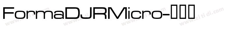 FormaDJRMicro字体转换