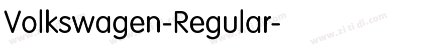 Volkswagen-Regular字体转换