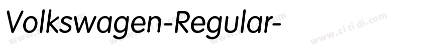 Volkswagen-Regular字体转换