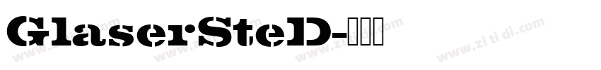 GlaserSteD字体转换