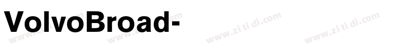VolvoBroad字体转换