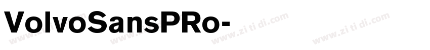 VolvoSansPRo字体转换