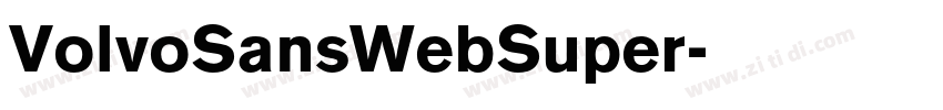VolvoSansWebSuper字体转换