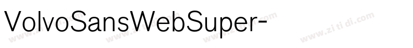 VolvoSansWebSuper字体转换