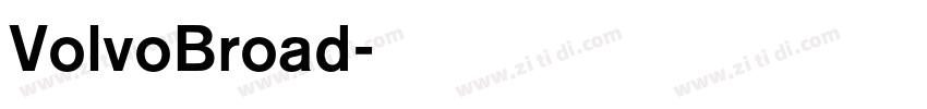 VolvoBroad字体转换