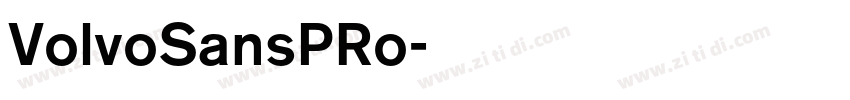 VolvoSansPRo字体转换