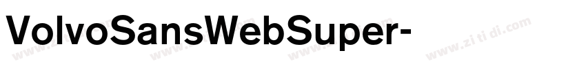VolvoSansWebSuper字体转换