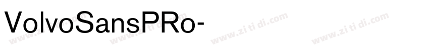 VolvoSansPRo字体转换