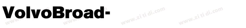 VolvoBroad字体转换
