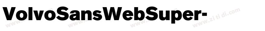 VolvoSansWebSuper字体转换