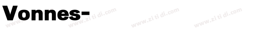 Vonnes字体转换