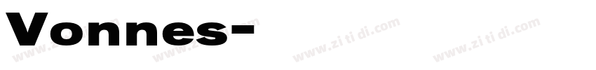 Vonnes字体转换
