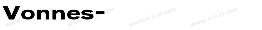 Vonnes字体转换