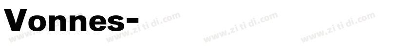 Vonnes字体转换
