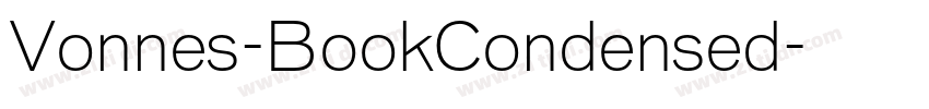 Vonnes-BookCondensed字体转换