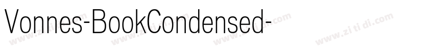 Vonnes-BookCondensed字体转换