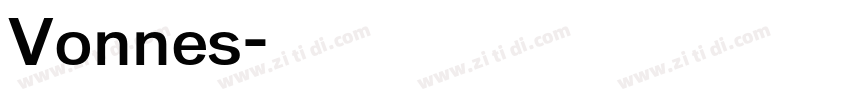Vonnes字体转换