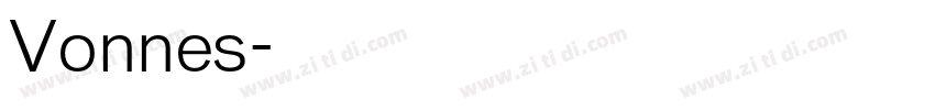 Vonnes字体转换