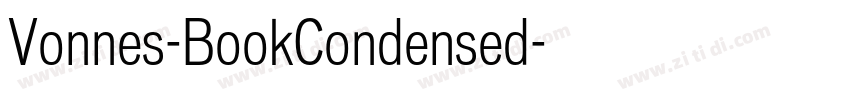 Vonnes-BookCondensed字体转换