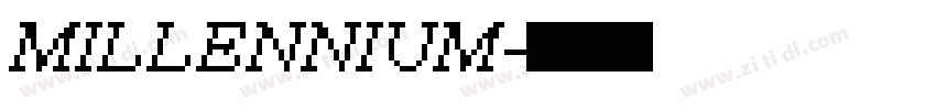 MILLENNIUM字体转换