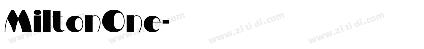 MiltonOne字体转换