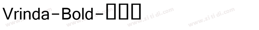 Vrinda-Bold字体转换