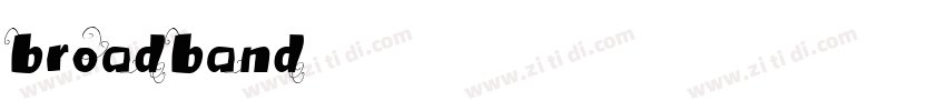 broadband字体转换