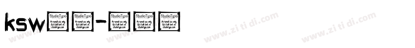 ksw般若字体转换