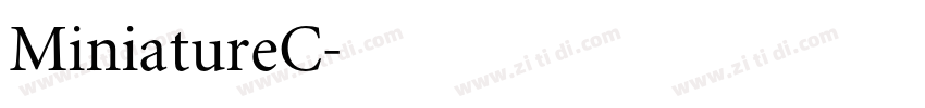 MiniatureC字体转换