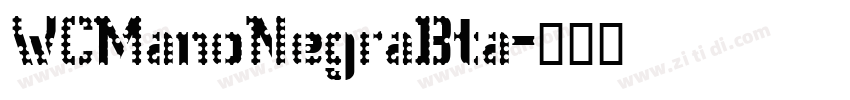 WCManoNegraBta字体转换