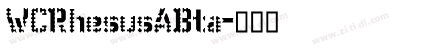 WCRhesusABta字体转换
