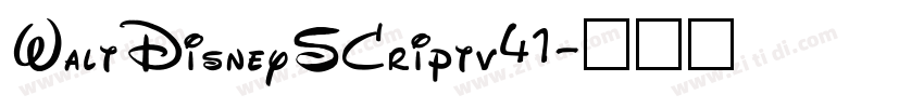 WaltDisneySCriptv41字体转换
