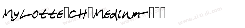 MyLotte_CH_Medium字体转换