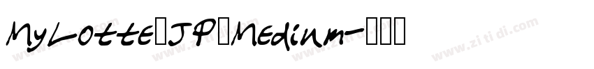 MyLotte_JP_Medium字体转换