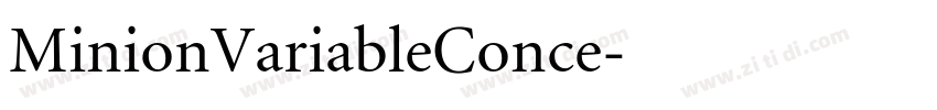 MinionVariableConce字体转换