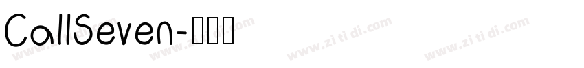 CallSeven字体转换