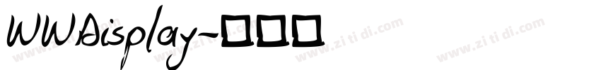WWDisplay字体转换