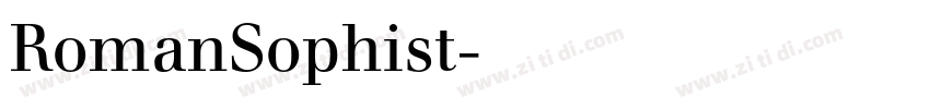 RomanSophist字体转换