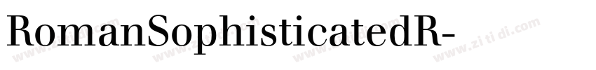 RomanSophisticatedR字体转换