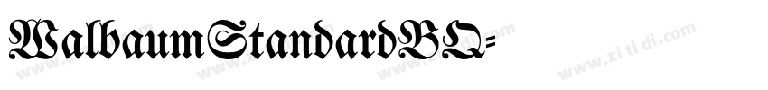 WalbaumStandardBQ字体转换