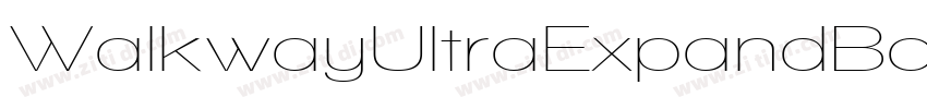 WalkwayUltraExpandBo字体转换