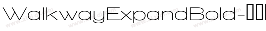 WalkwayExpandBold字体转换