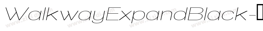 WalkwayExpandBlack字体转换