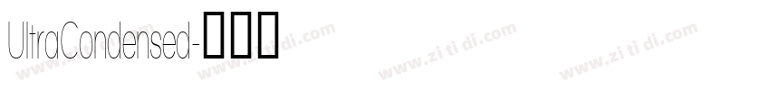 UltraCondensed字体转换