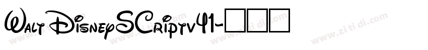 WaltDisneySCriptv41字体转换